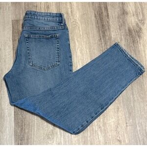 H&M Straight Leg Blue Denim Jeans Womens US 8 EUR 40‎